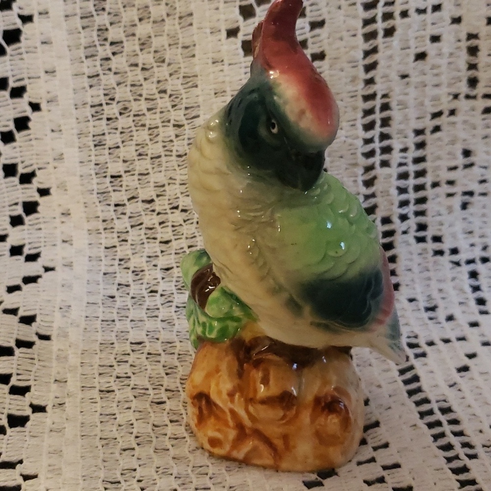 VINTAGE JAPANESE PAROT FIGURINE